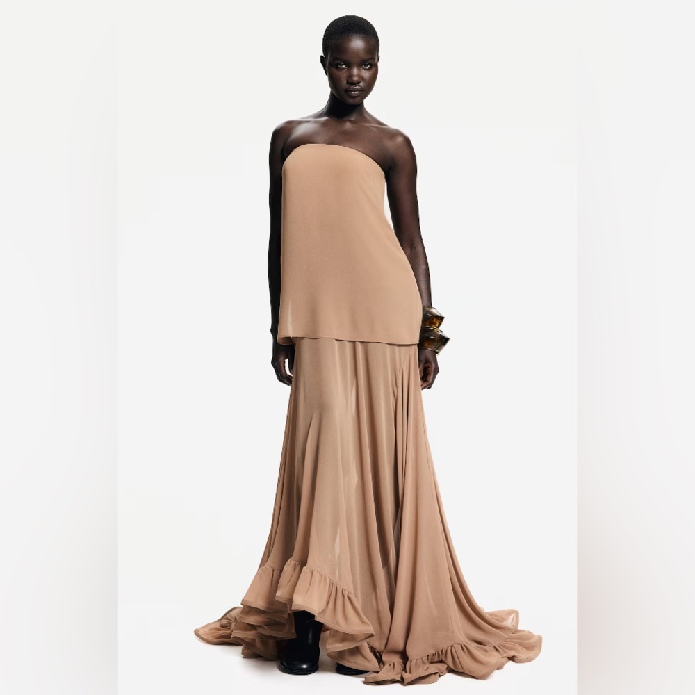 H&M Voluminous Bandeau Dress